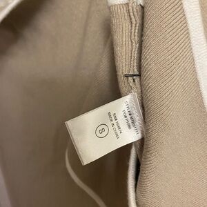 Stylish Beige and White Knit Top